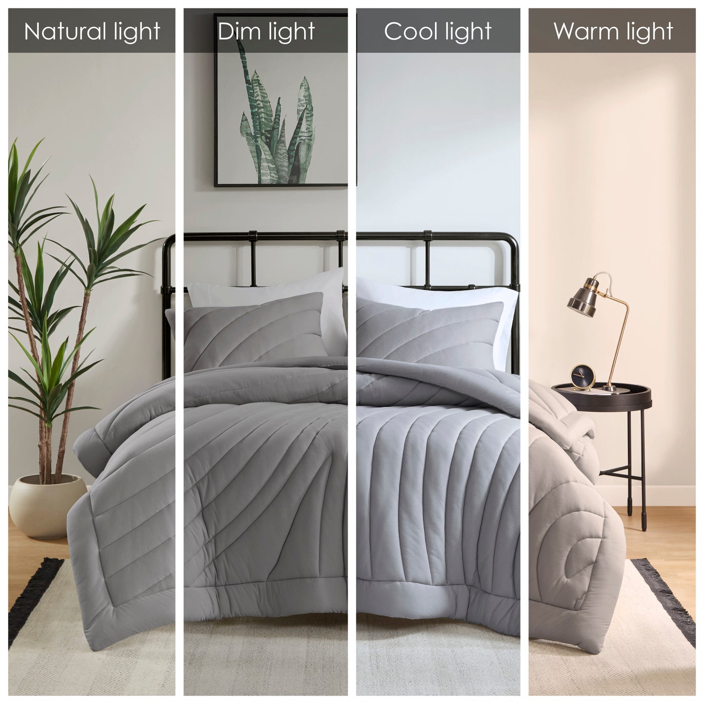 Juniper Poly Jersey Puffy Comforter Set