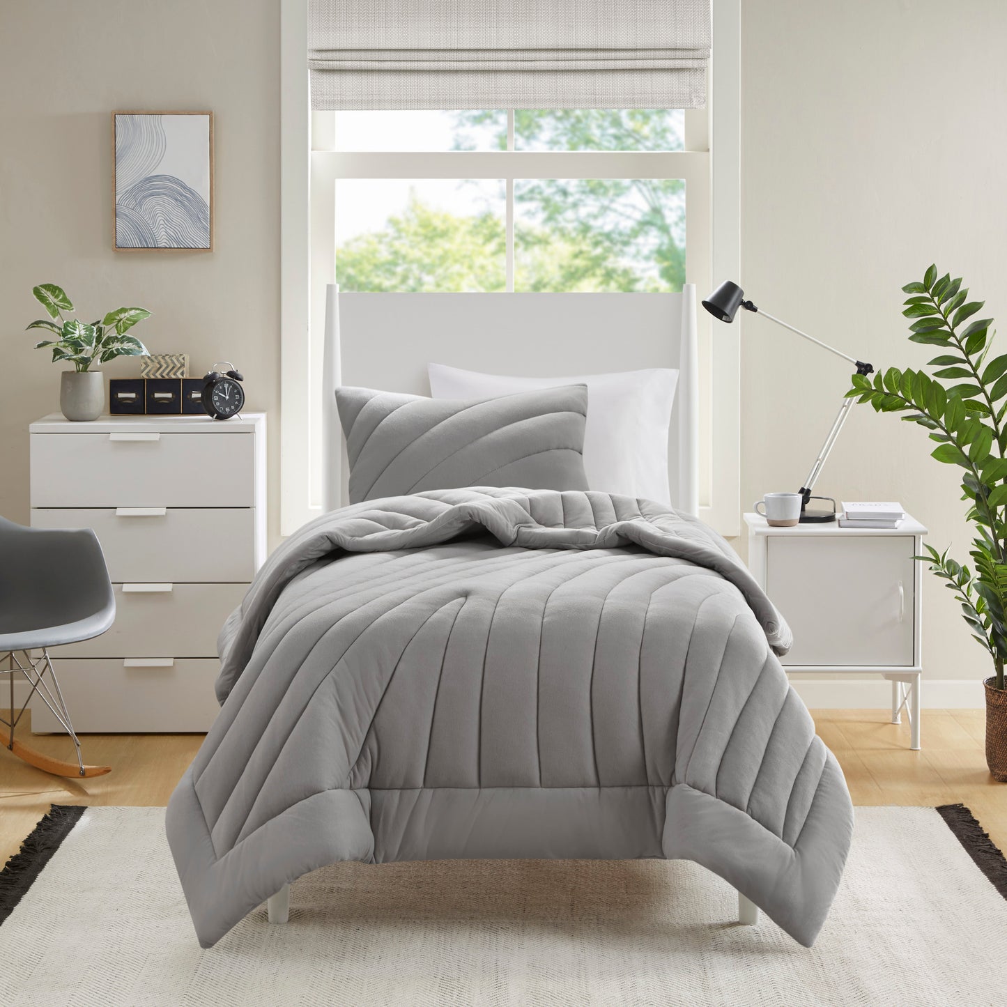 Juniper Poly Jersey Puffy Comforter Set