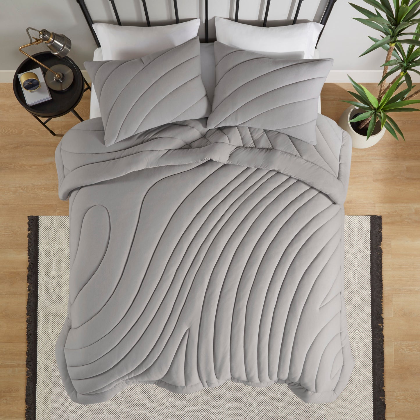 Juniper Poly Jersey Puffy Comforter Set