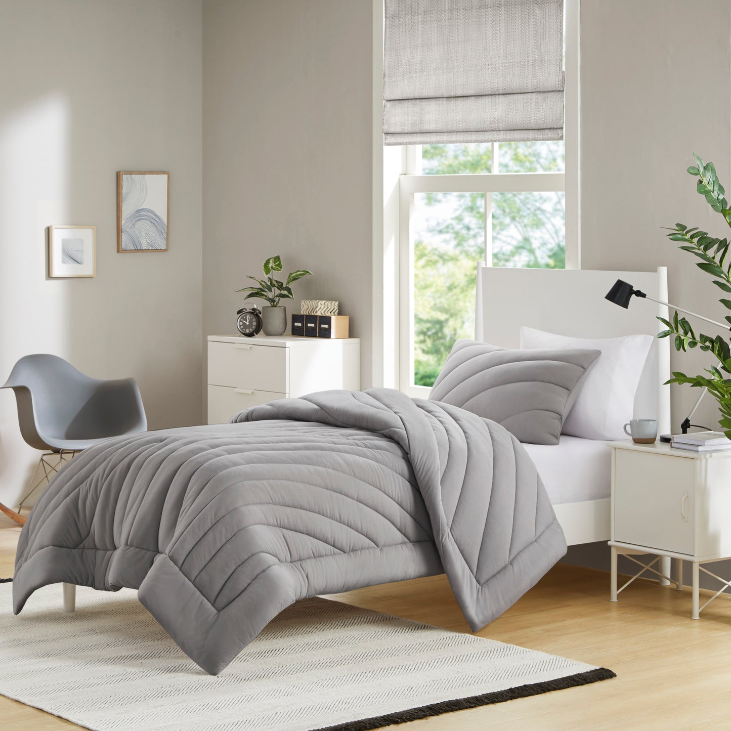 Juniper Poly Jersey Puffy Comforter Set