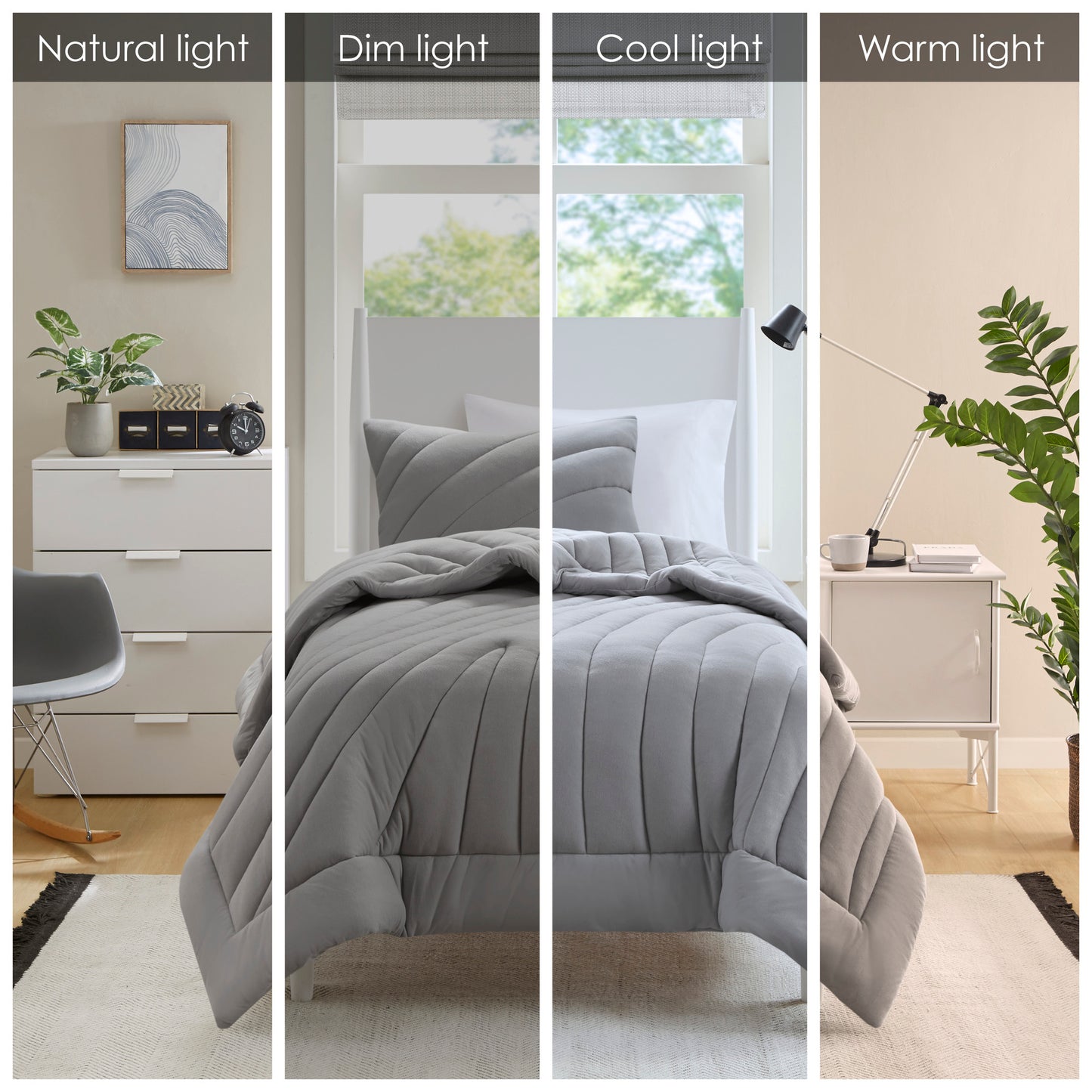 Juniper Poly Jersey Puffy Comforter Set