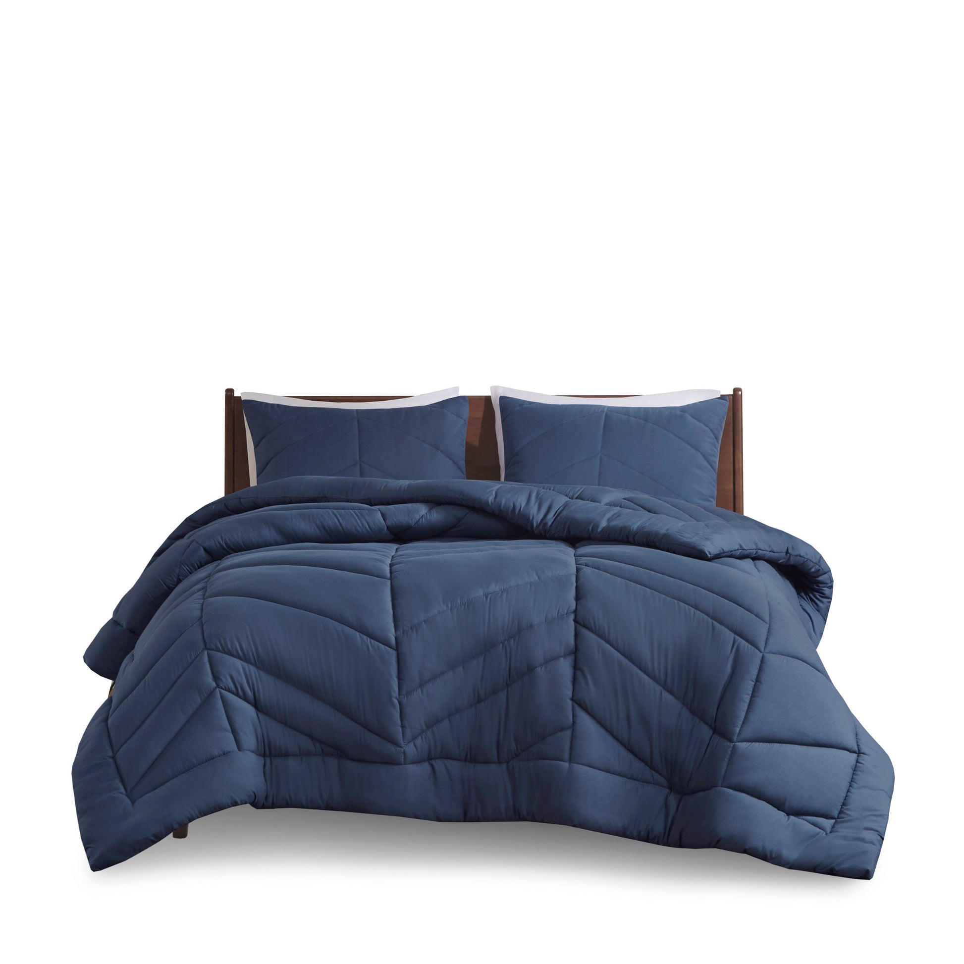 Intelligent Design Quilted Chevron Comforter Set