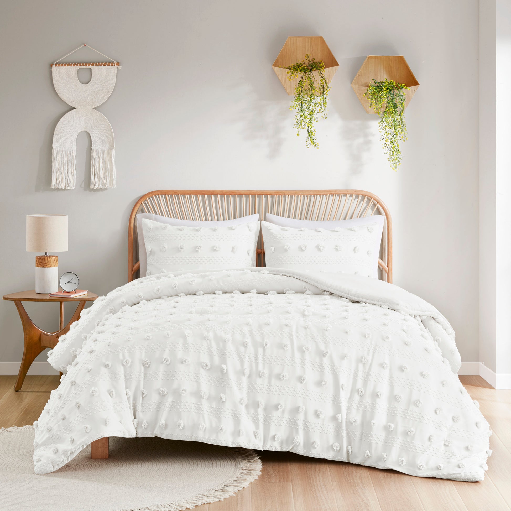 Intelligent Design Clip Jacquard Duvet Cover Set