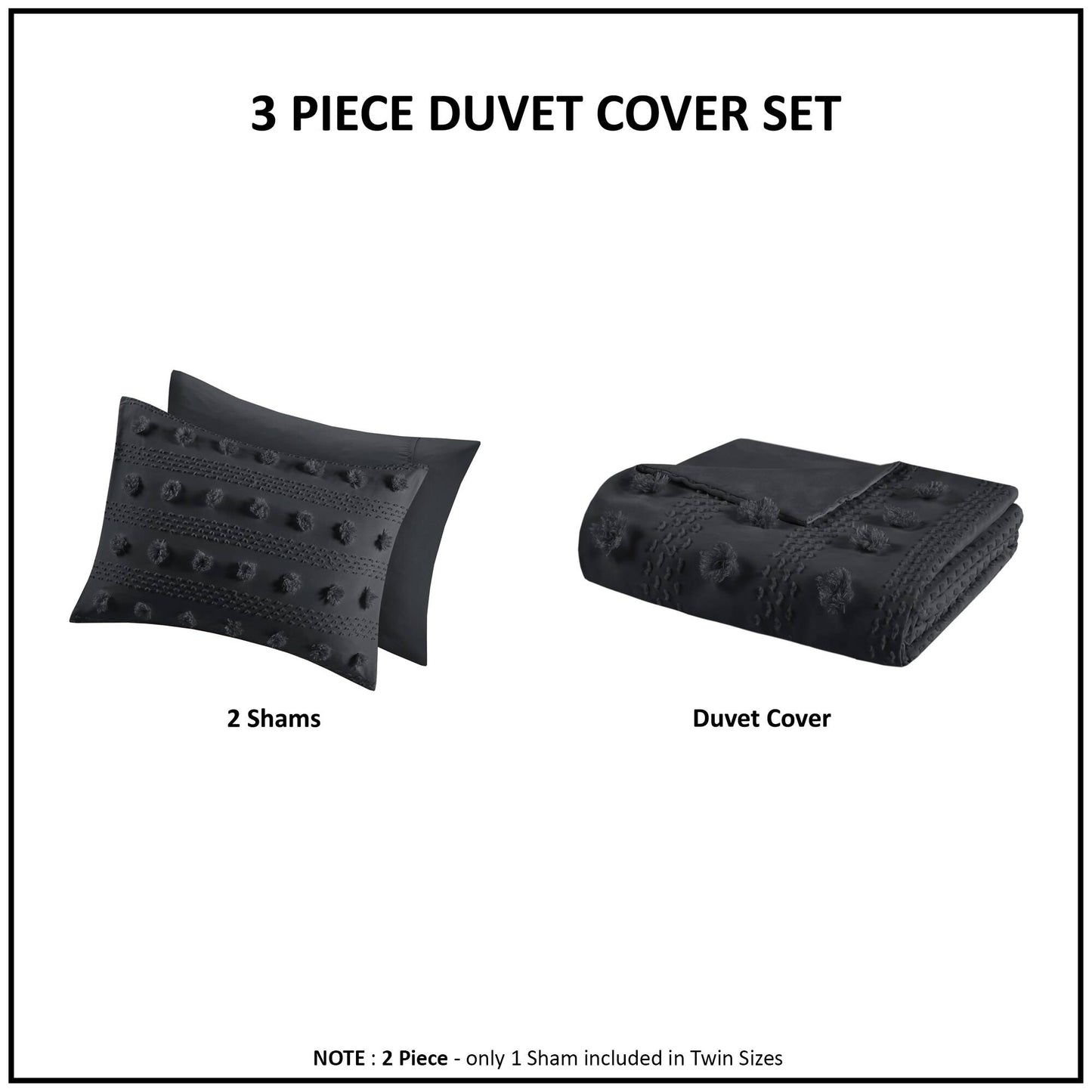 Intelligent Design Clip Jacquard Duvet Cover Set