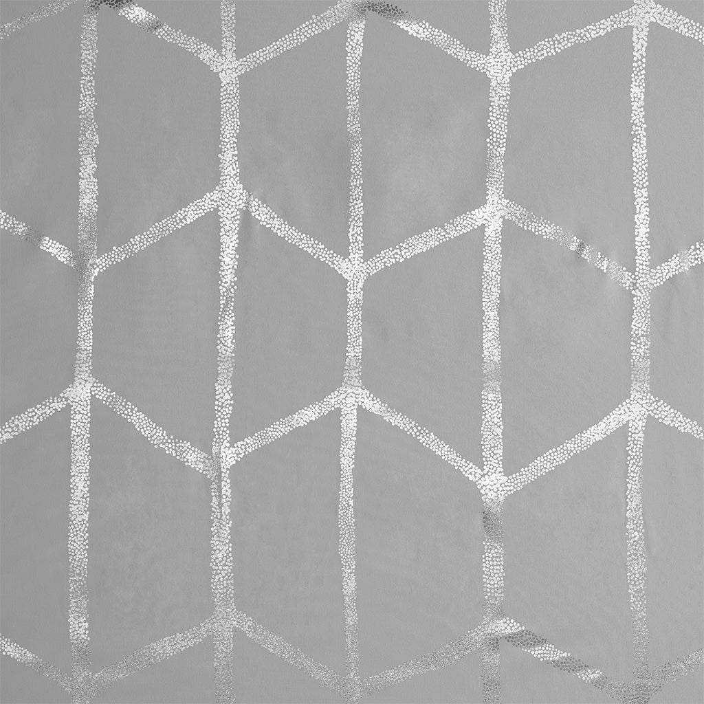Intelligent Design Printed Metallic Shower Curtain