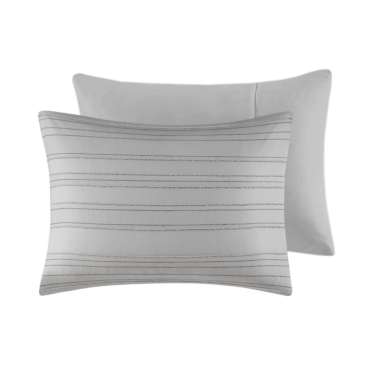 Intelligent Design Cationic Dyed Clip Jacquard Comforter Set with Throw Pillow