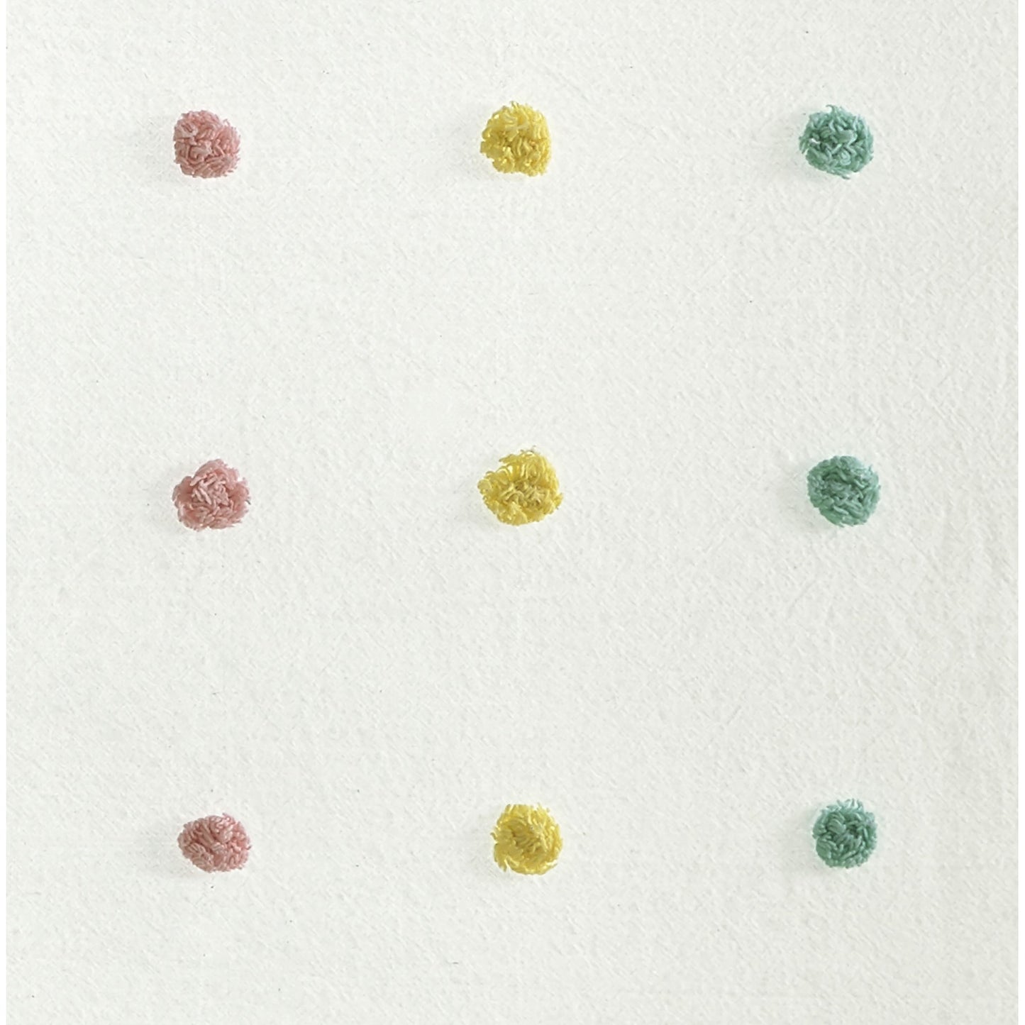 Intelligent Design Cotton Jacquard Pom Pom Curtain Panel