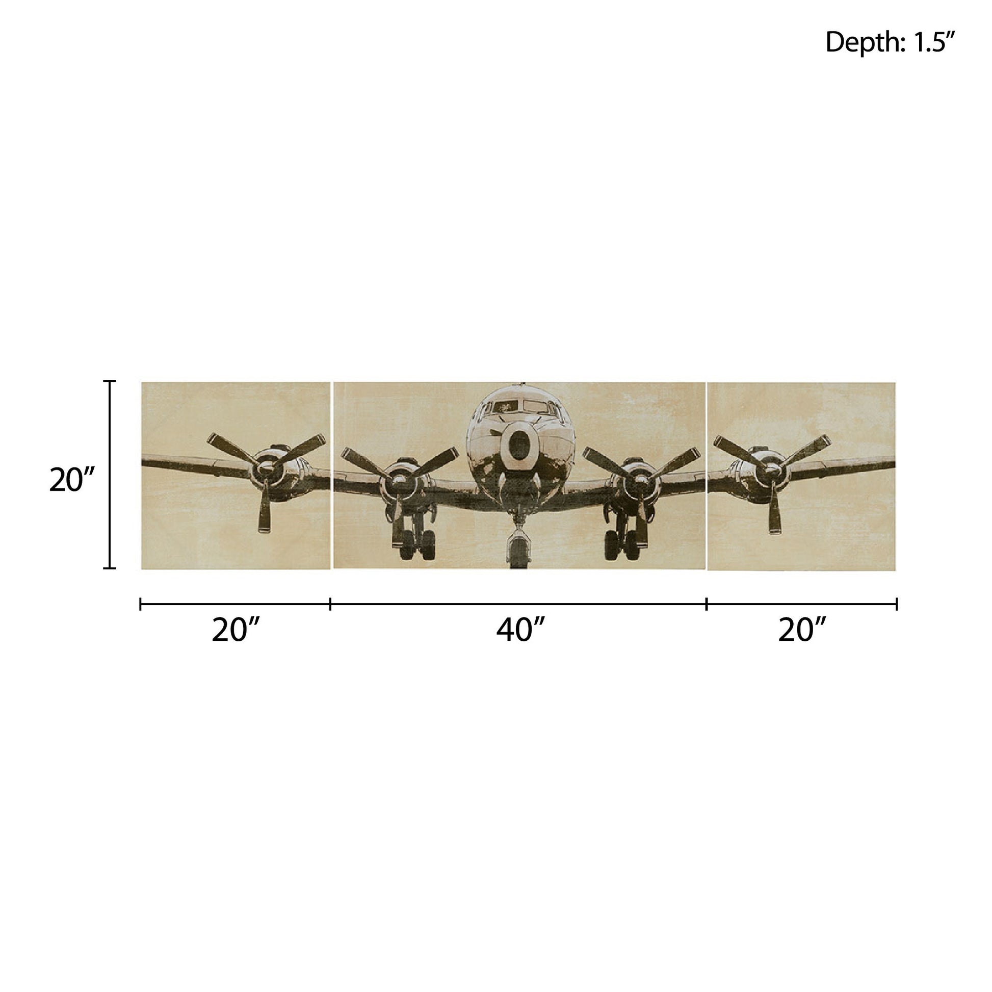 Intelligent Design Triptych 3-piece Canvas Wall Art Set