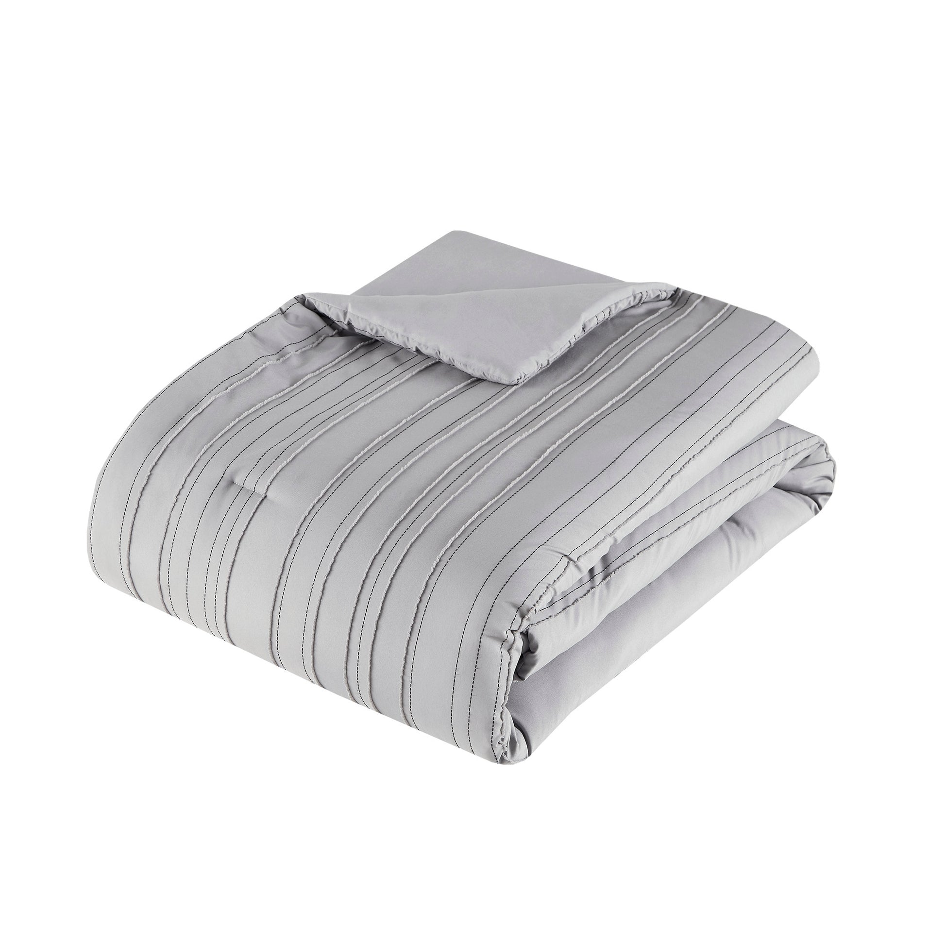 Intelligent Design Cationic Dyed Clip Jacquard Comforter Set with Throw Pillow