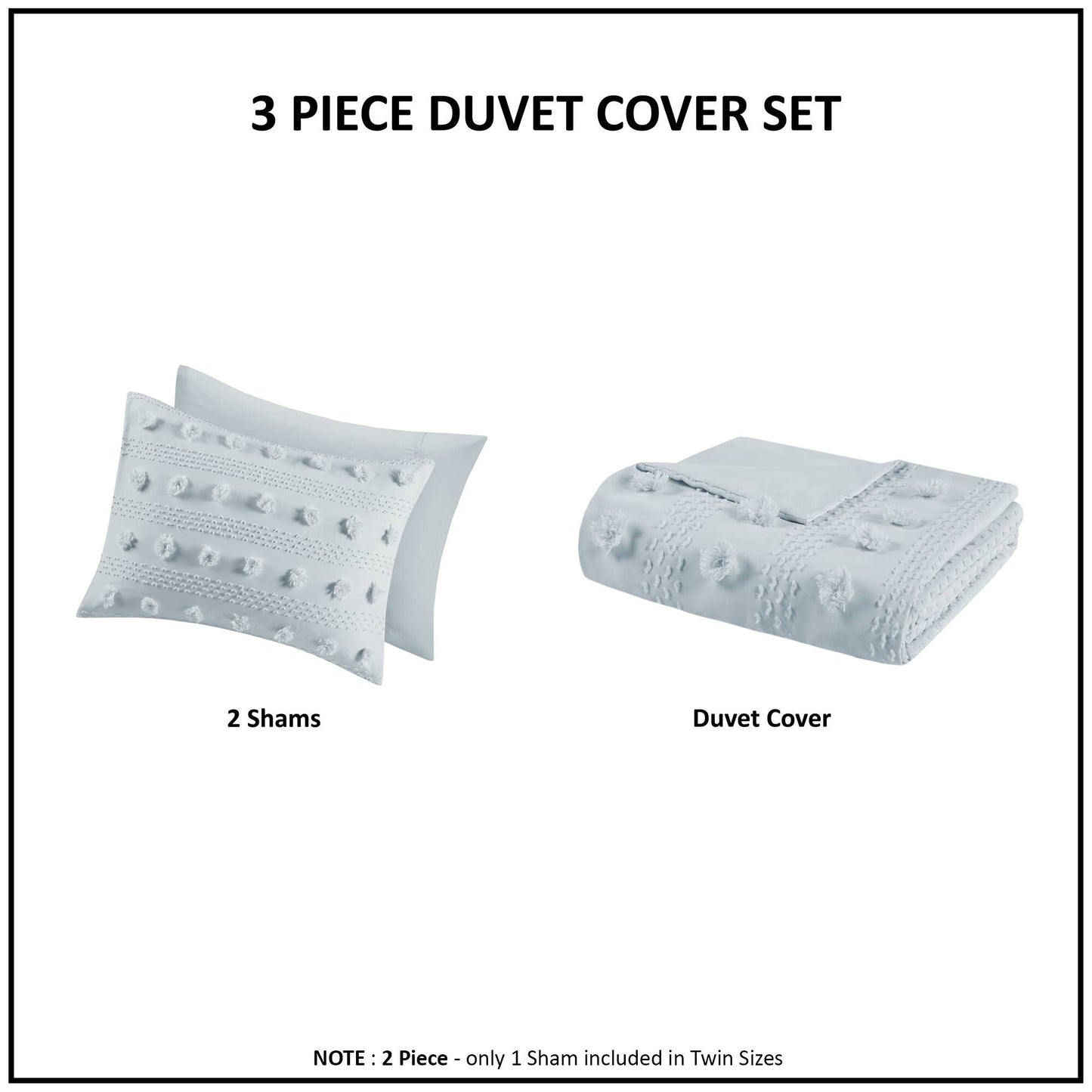 Intelligent Design Clip Jacquard Duvet Cover Set