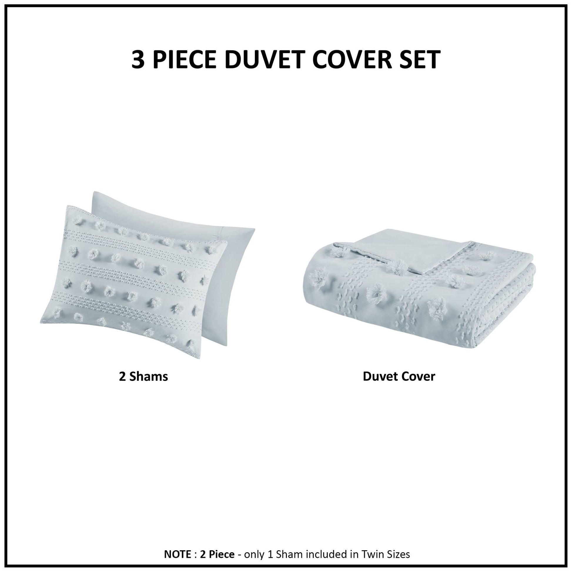 Intelligent Design Clip Jacquard Duvet Cover Set