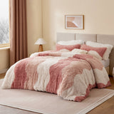Cassie Ombre Shaggy Faux Fur Comforter Set