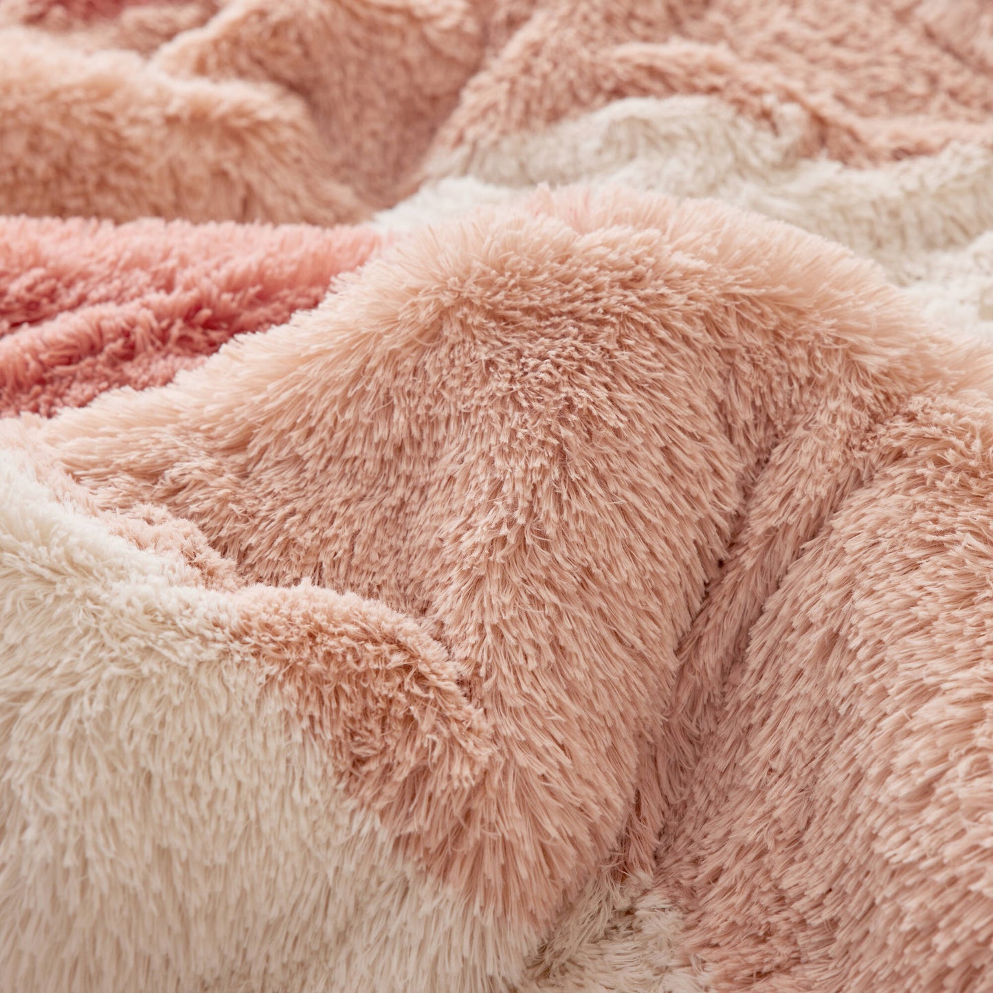 Cassie Ombre Shaggy Faux Fur Comforter Set