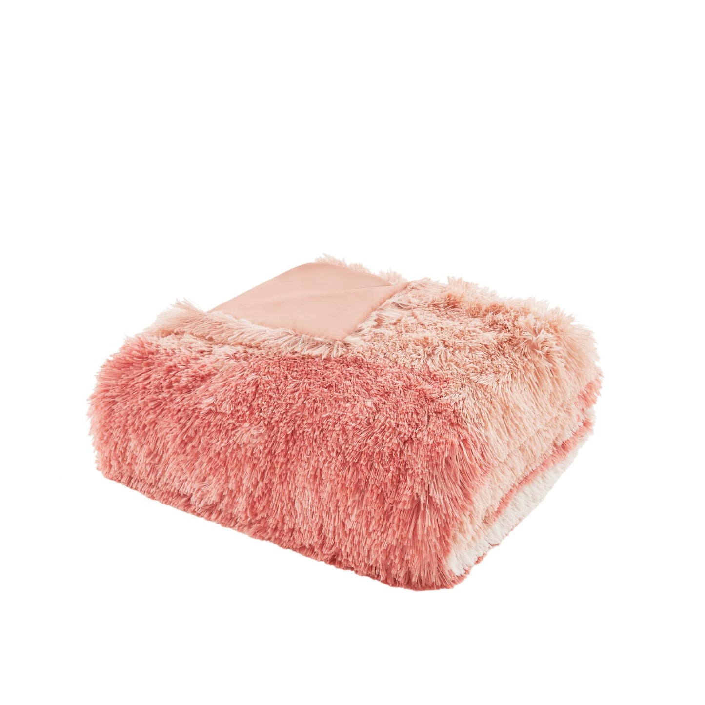 Cassie Ombre Shaggy Faux Fur Duvet Cover Set