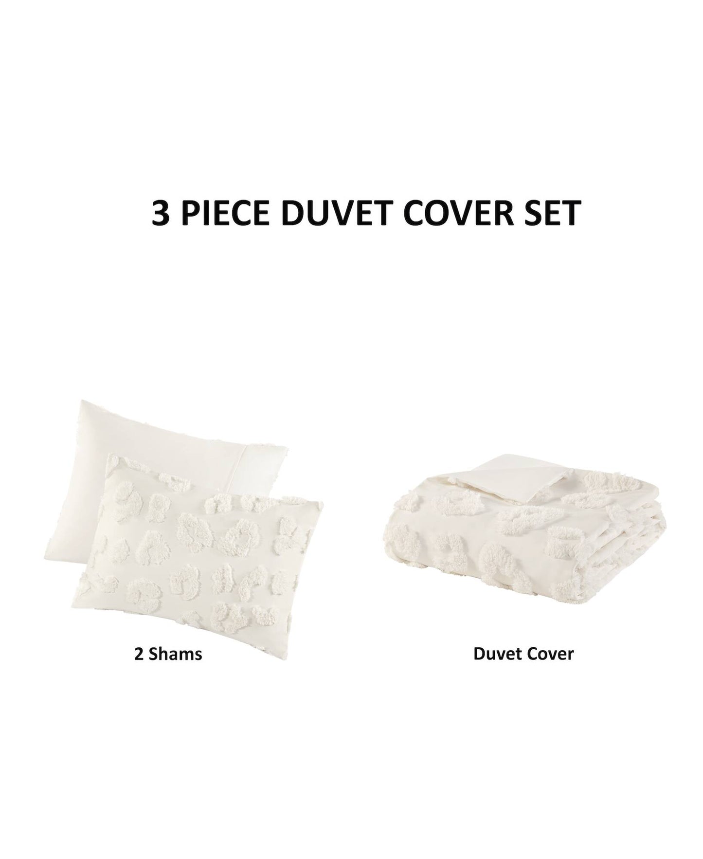 Larissa Animal Chenille Duvet Cover Set