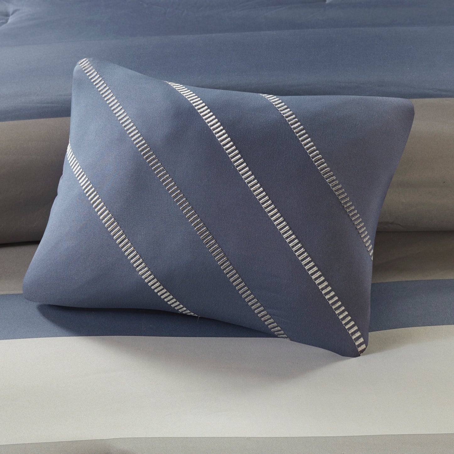 Marsden Striped Comforter Set with Bed Sheets