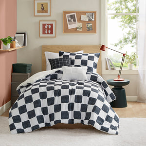 Miley Checkered Comforter Set