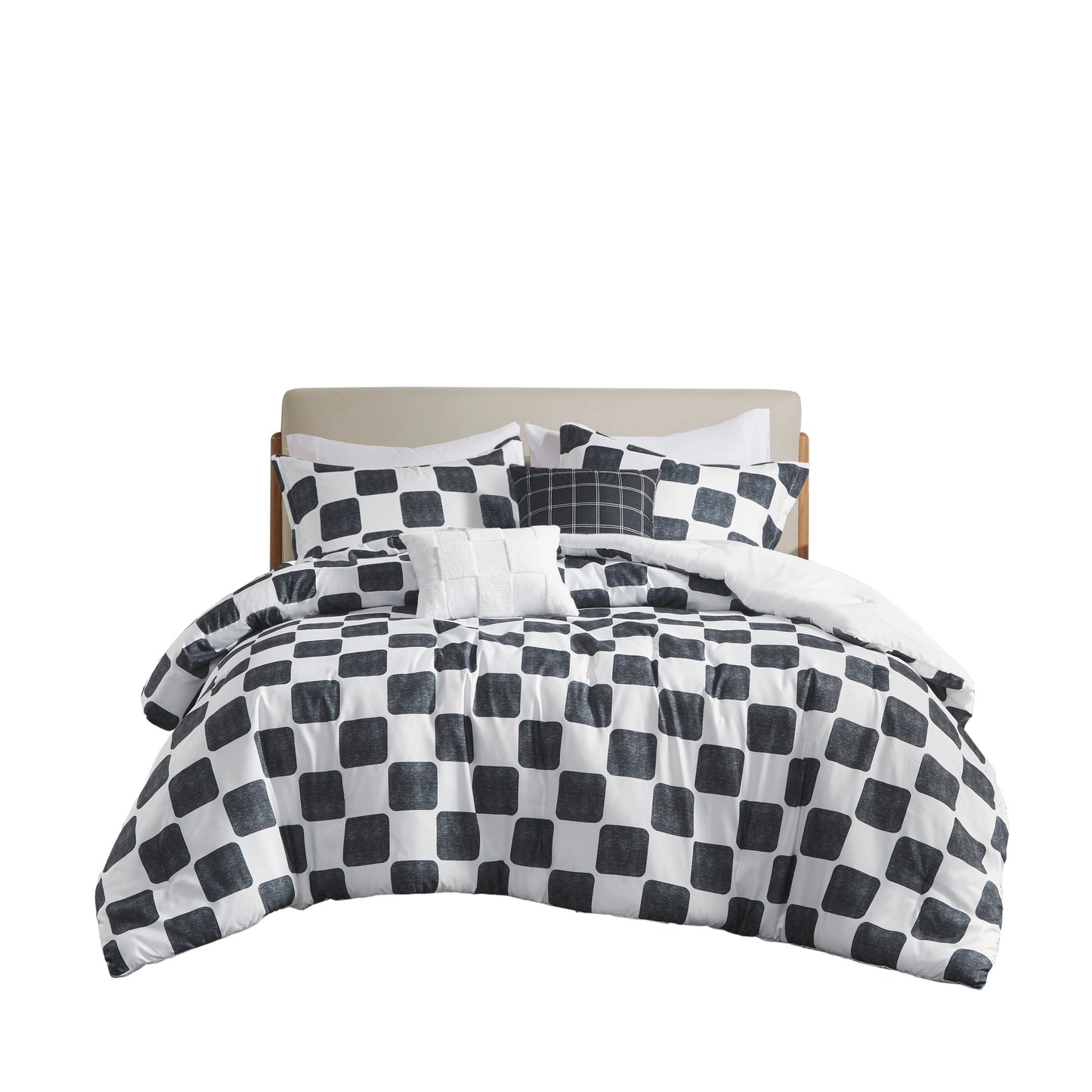 Miley Checkered Comforter Set
