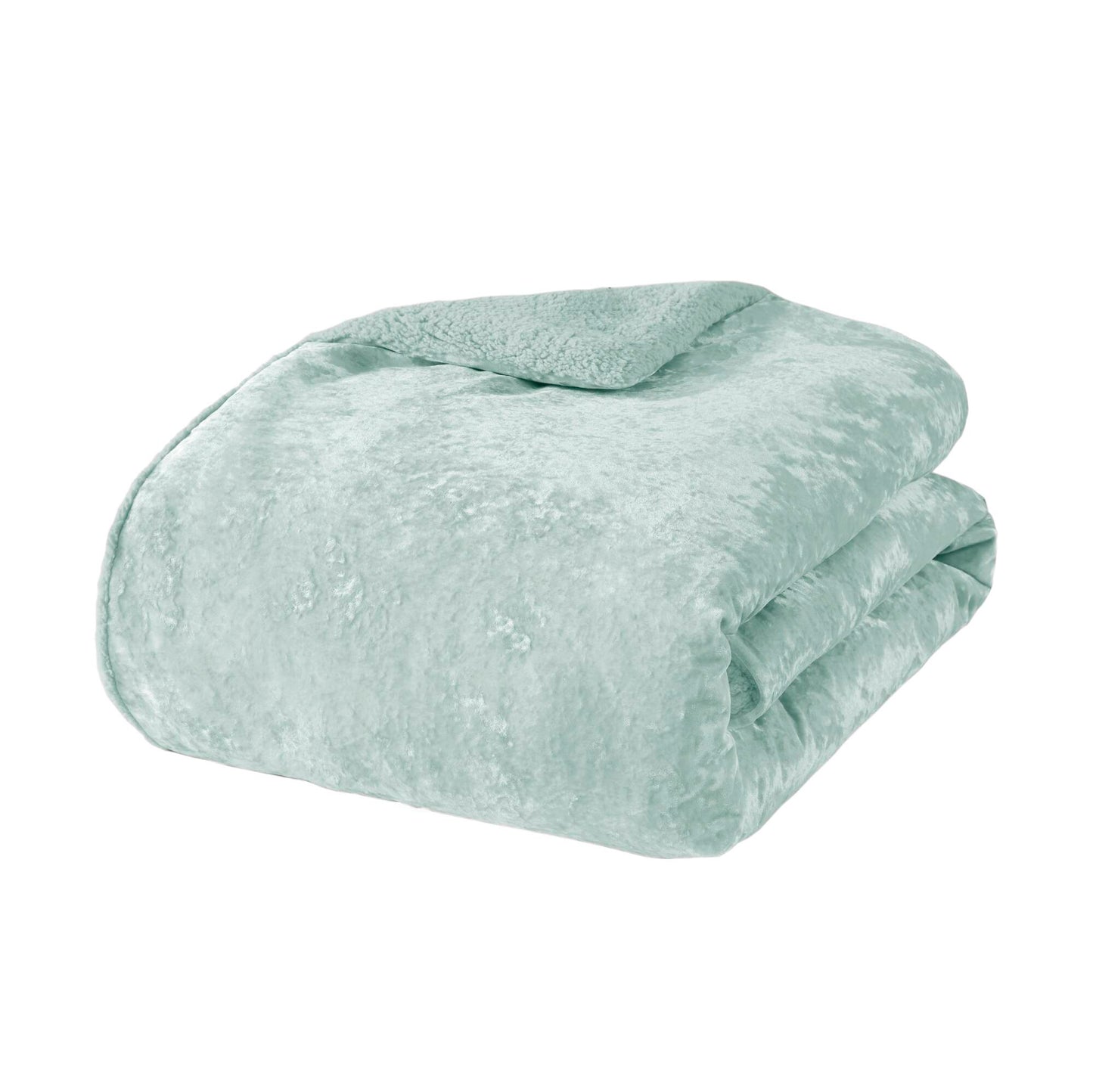 Mira Crushed Velvet Sherpa Reversible Comforter Set