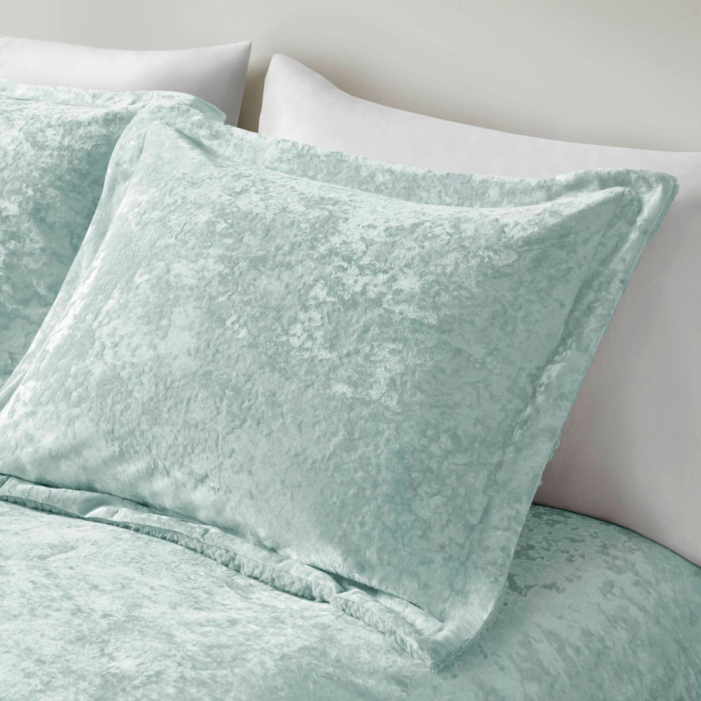 Mira Crushed Velvet Sherpa Reversible Comforter Set