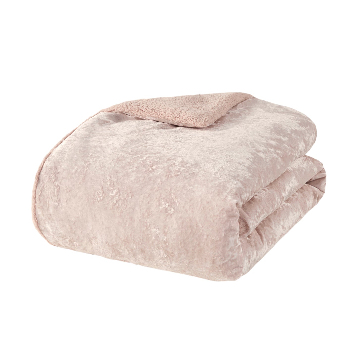 Mira Crushed Velvet Sherpa Reversible Comforter Set
