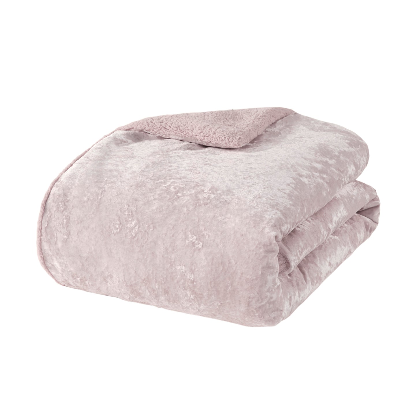 Mira Crushed Velvet Sherpa Reversible Comforter Set