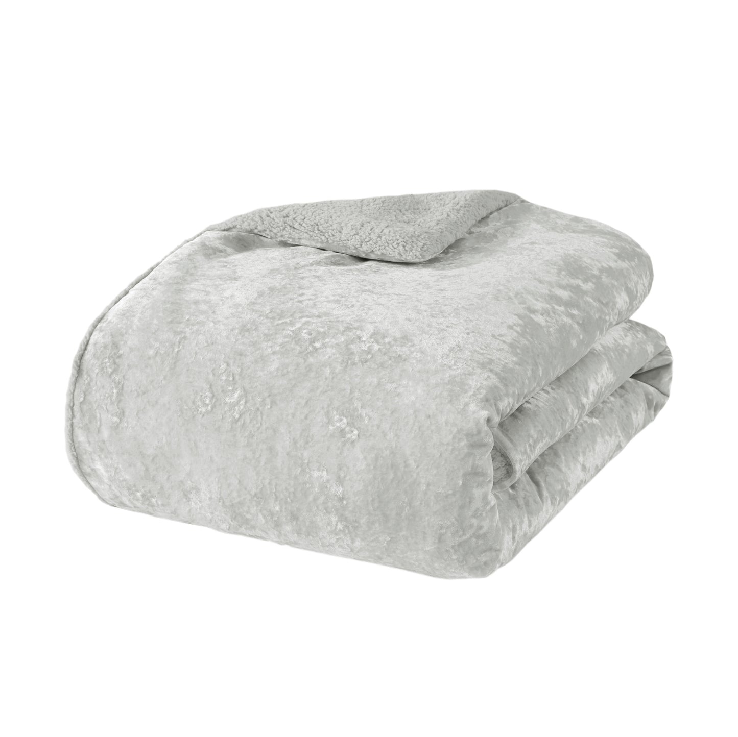 Mira Crushed Velvet Sherpa Reversible Comforter Set