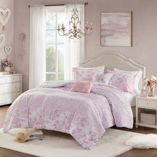 Oliena Floral Paisley Comforter Set