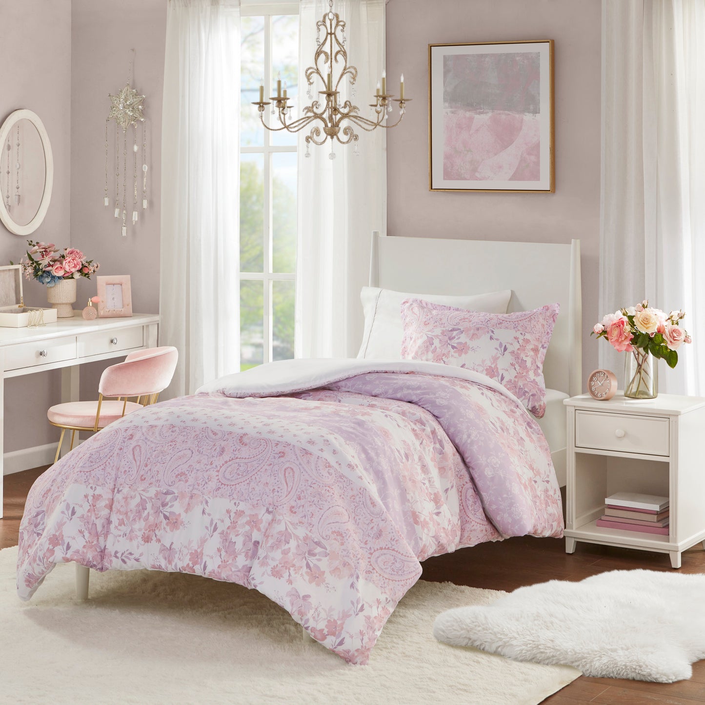 Oliena Floral Paisley Duvet Cover Set