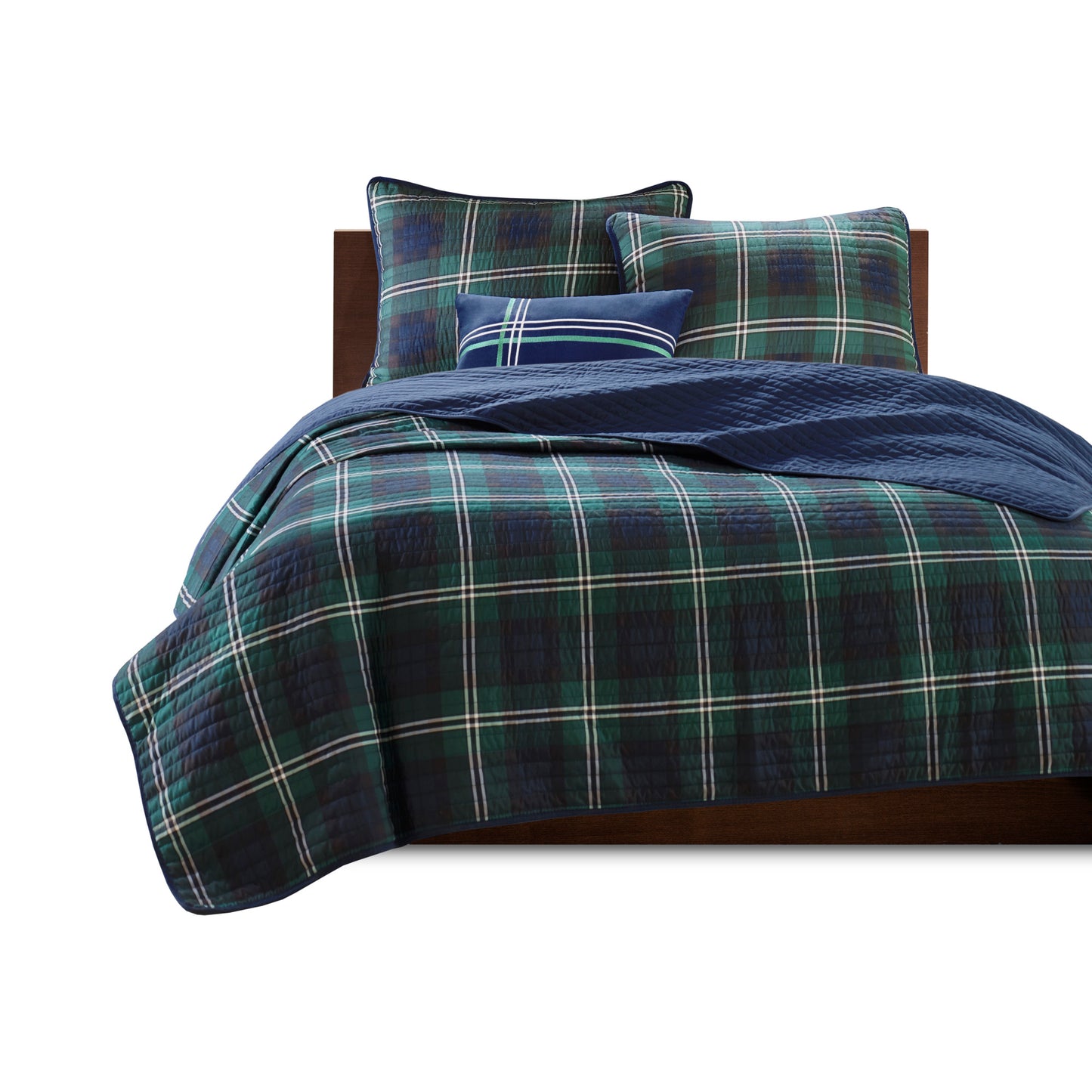 Brody Reversible Quilt Set with Throw Pillow