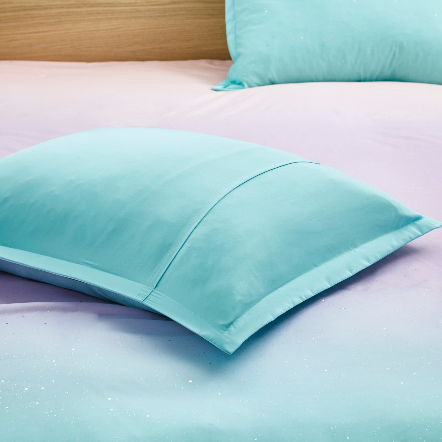 Glimmer Metallic Glitter Printed Reversible Comforter Set