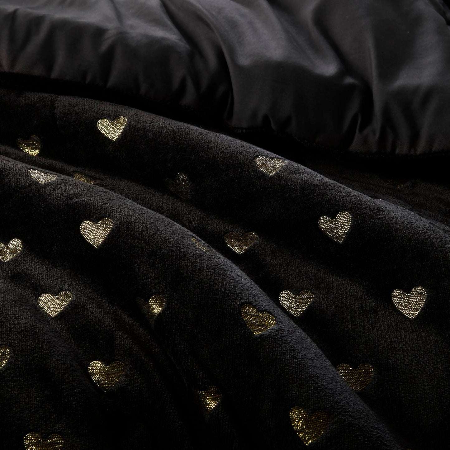 Rosalie Metallic Printed Plush Comforter Set with Throw Pillow