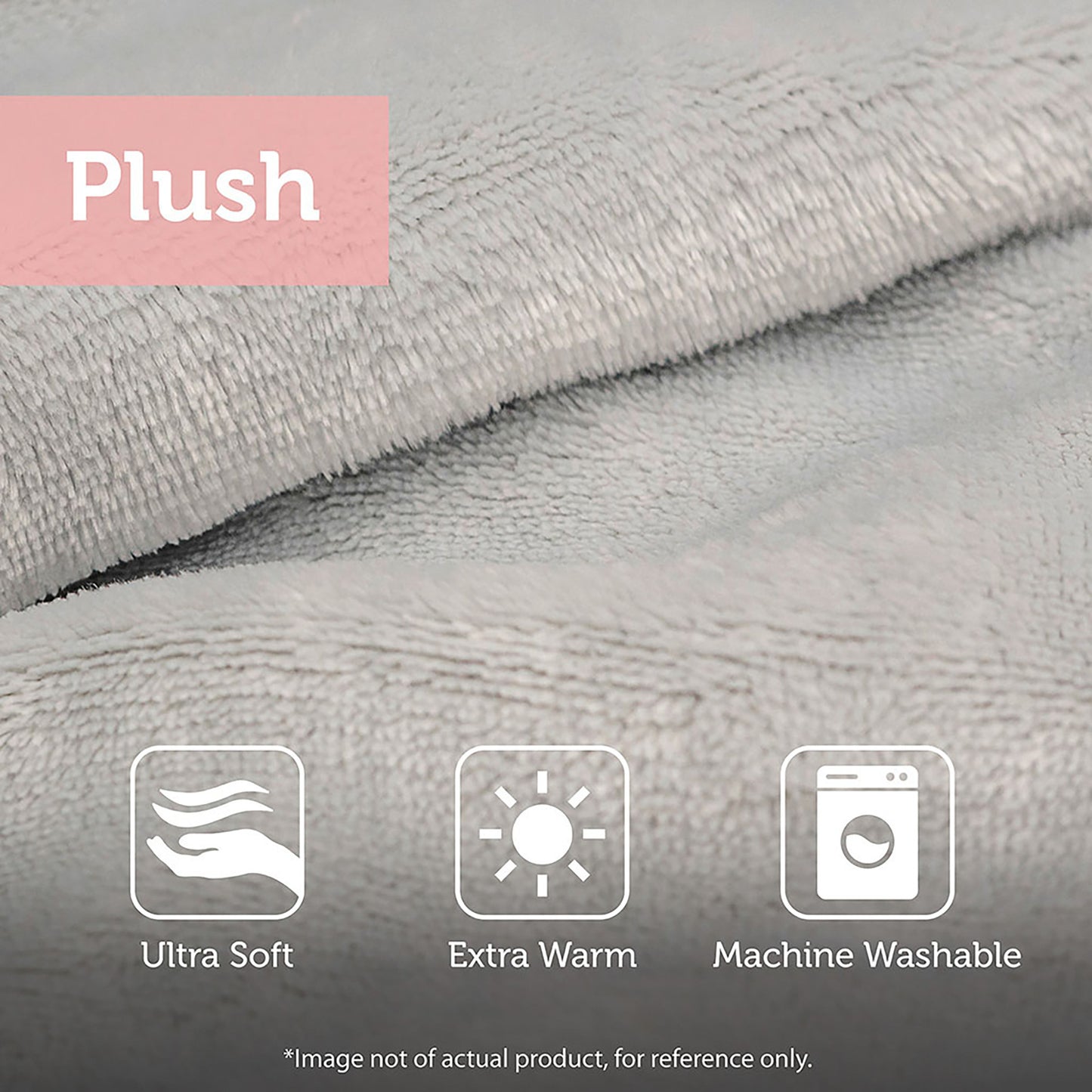 Rosalie Metallic Printed Plush Comforter Set with Throw Pillow