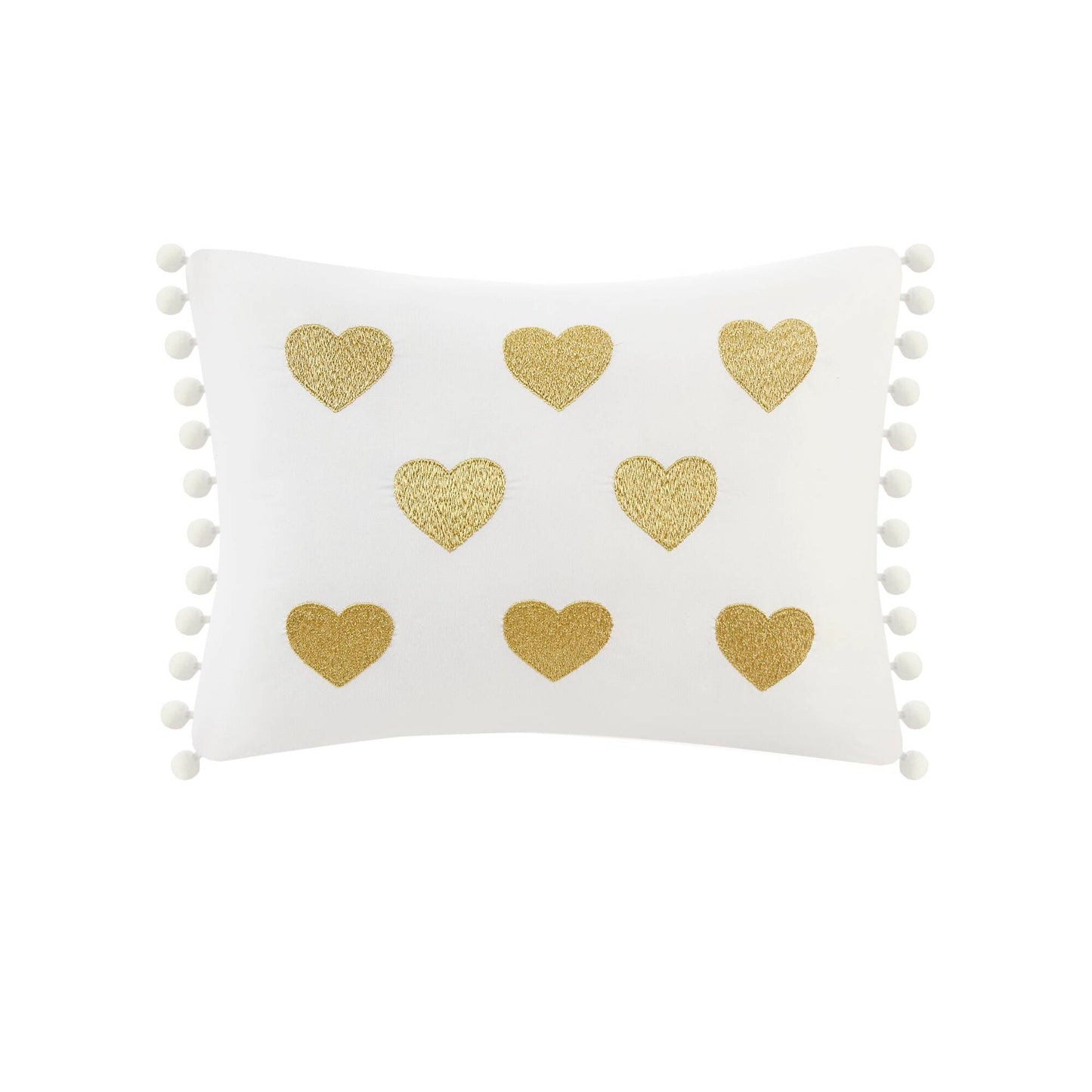 Rosalie Metallic Printed Plush Comforter Set with Throw Pillow