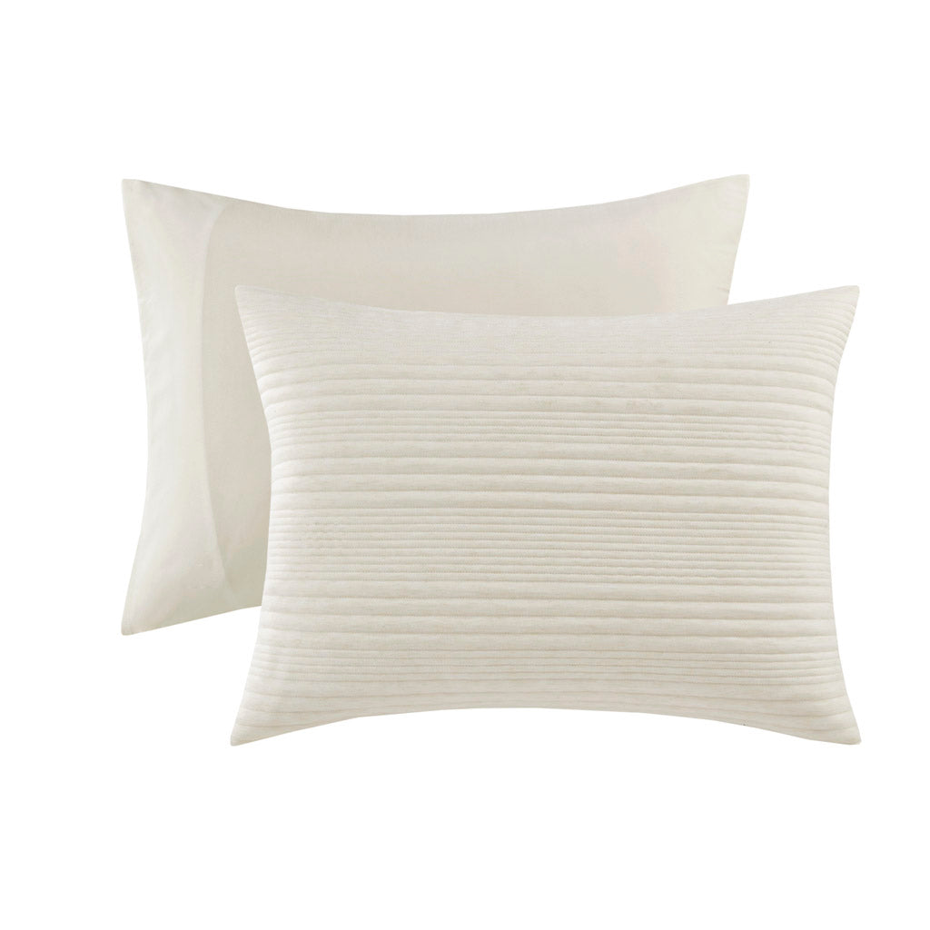 Wyatt 3 Piece Knitted Jersey Duvet Cover Set