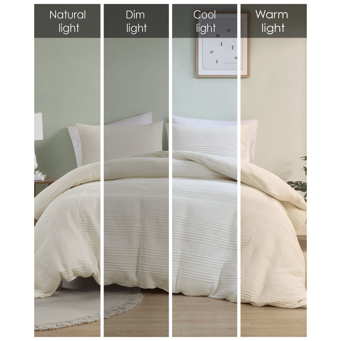 Wyatt 3 Piece Knitted Jersey Duvet Cover Set