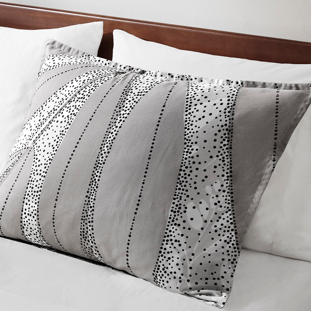 Adrian Botanical Cotton Duvet Cover Set