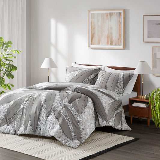 Adrian Botanical Cotton Duvet Cover Set