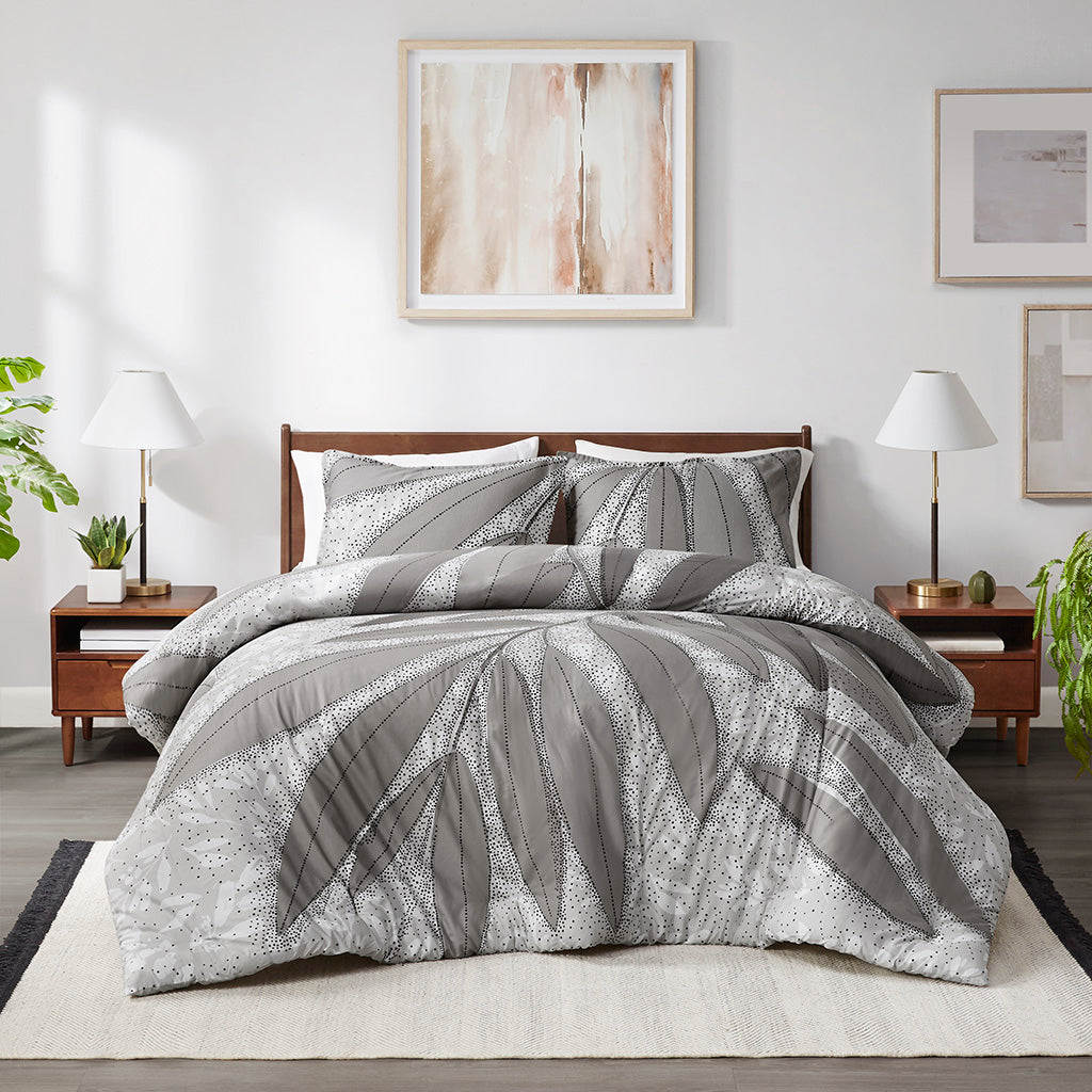 Adrian Botanical Cotton Duvet Cover Set