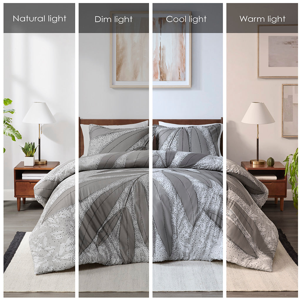 Adrian Botanical Cotton Duvet Cover Set