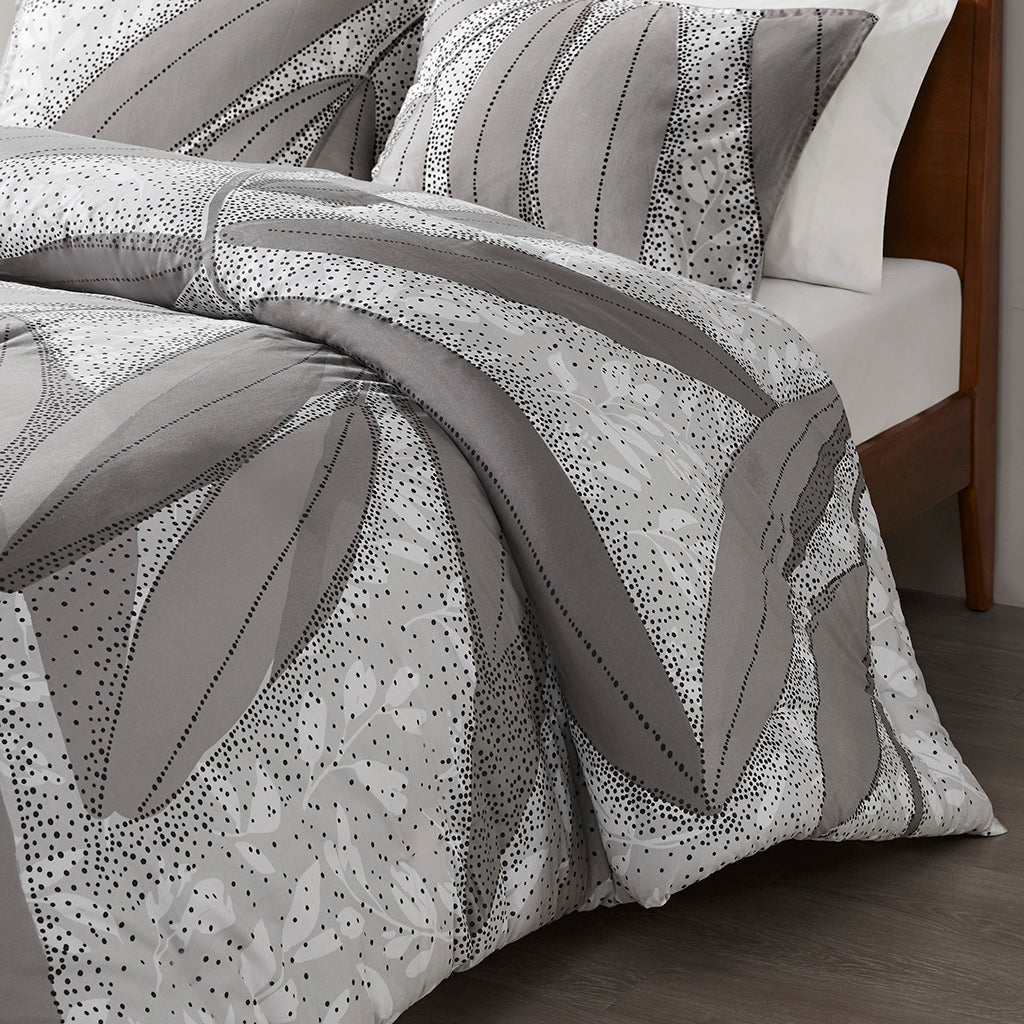 Adrian Botanical Cotton Duvet Cover Set