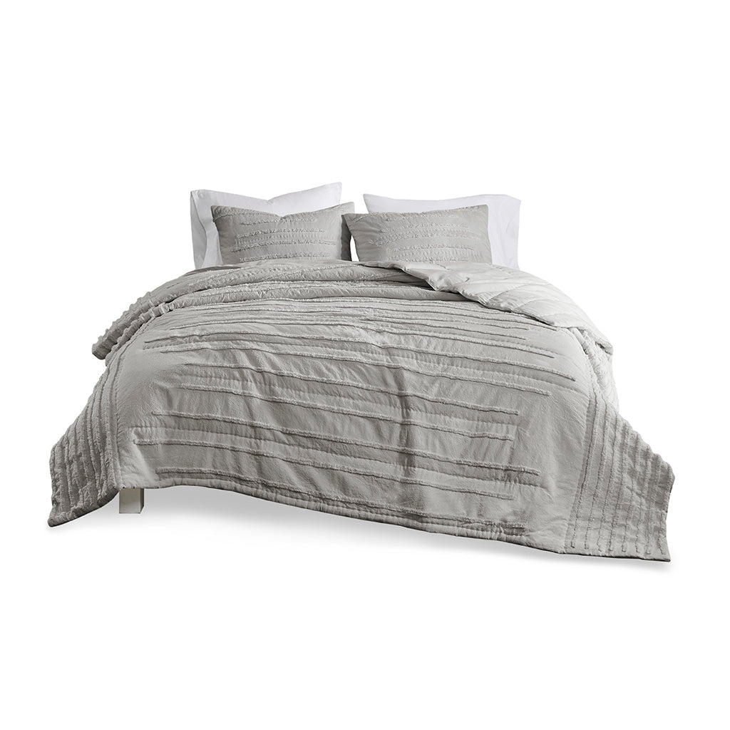Mercer 3 Piece Cotton Chenille Coverlet Set