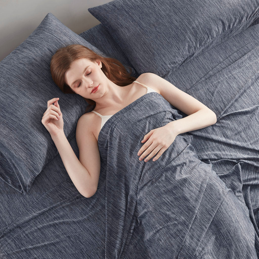Comfort Cool Jersey Knit Nylon Blend Sheet Set