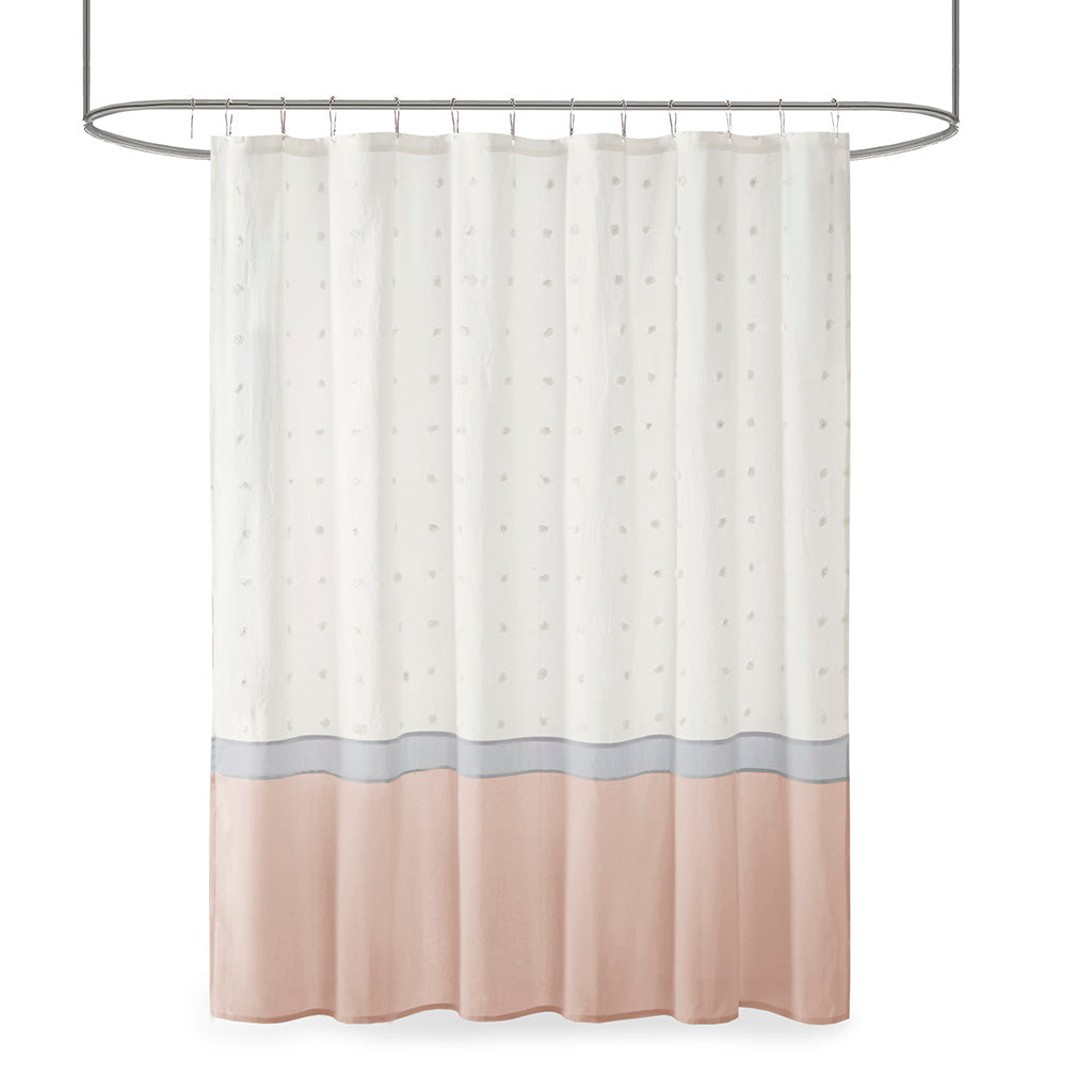 Myla Cotton Jacquard Shower Curtain
