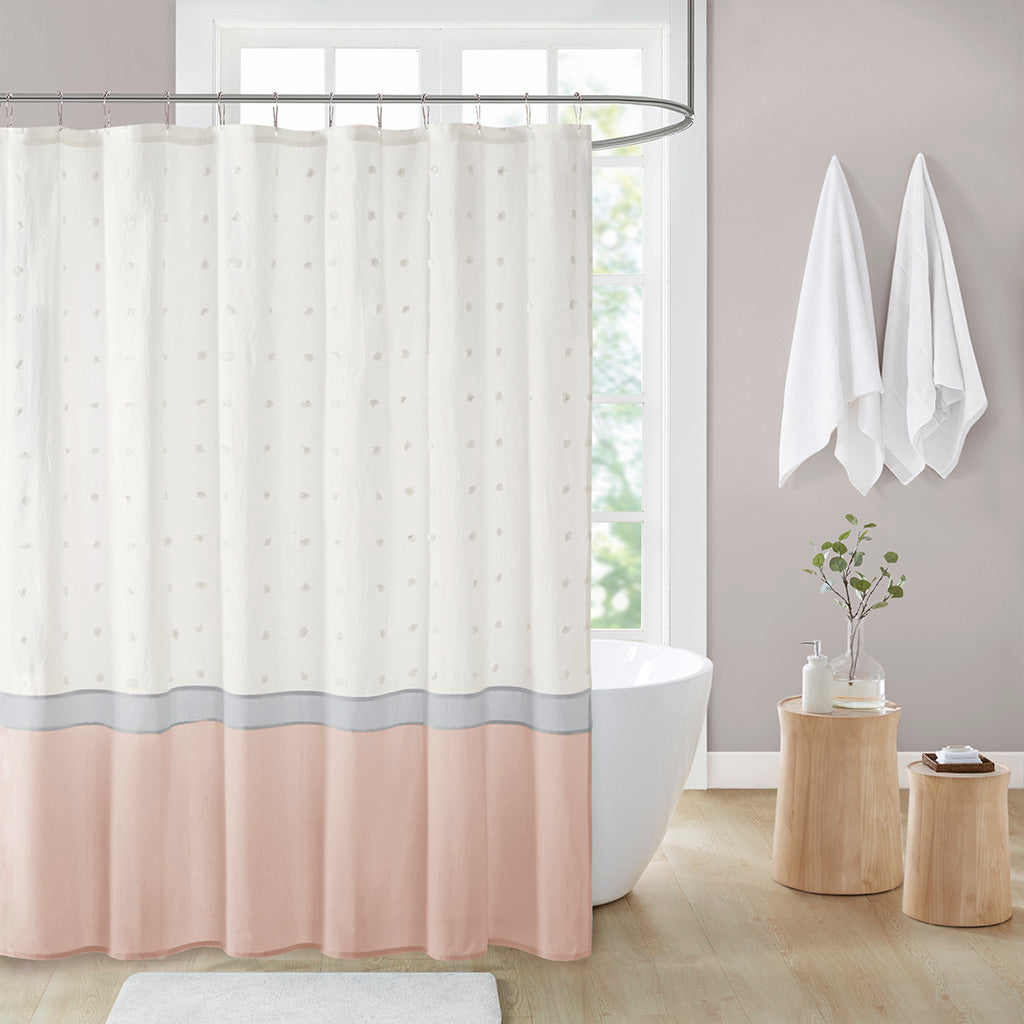 Myla Cotton Jacquard Shower Curtain