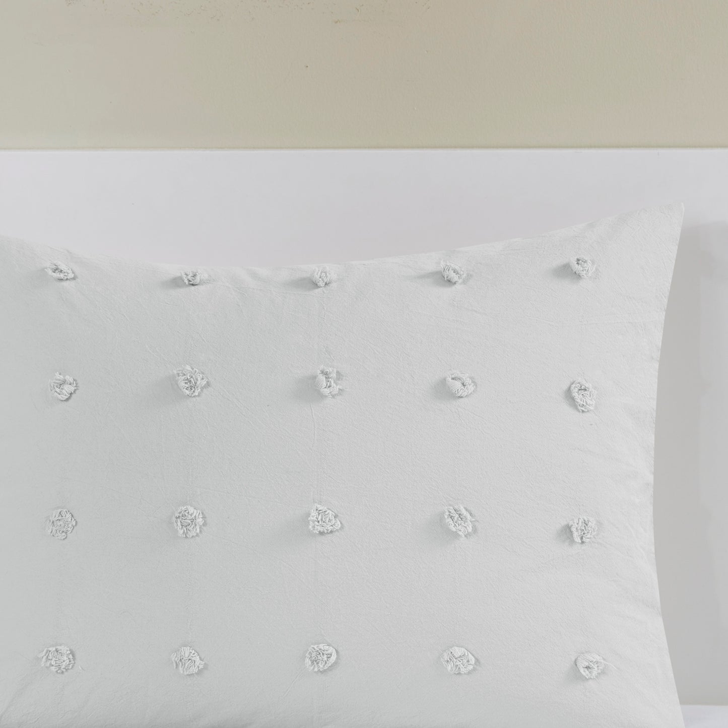 Brooklyn Cotton Jacquard Comforter Set with Euro Shams and Throw Pillows