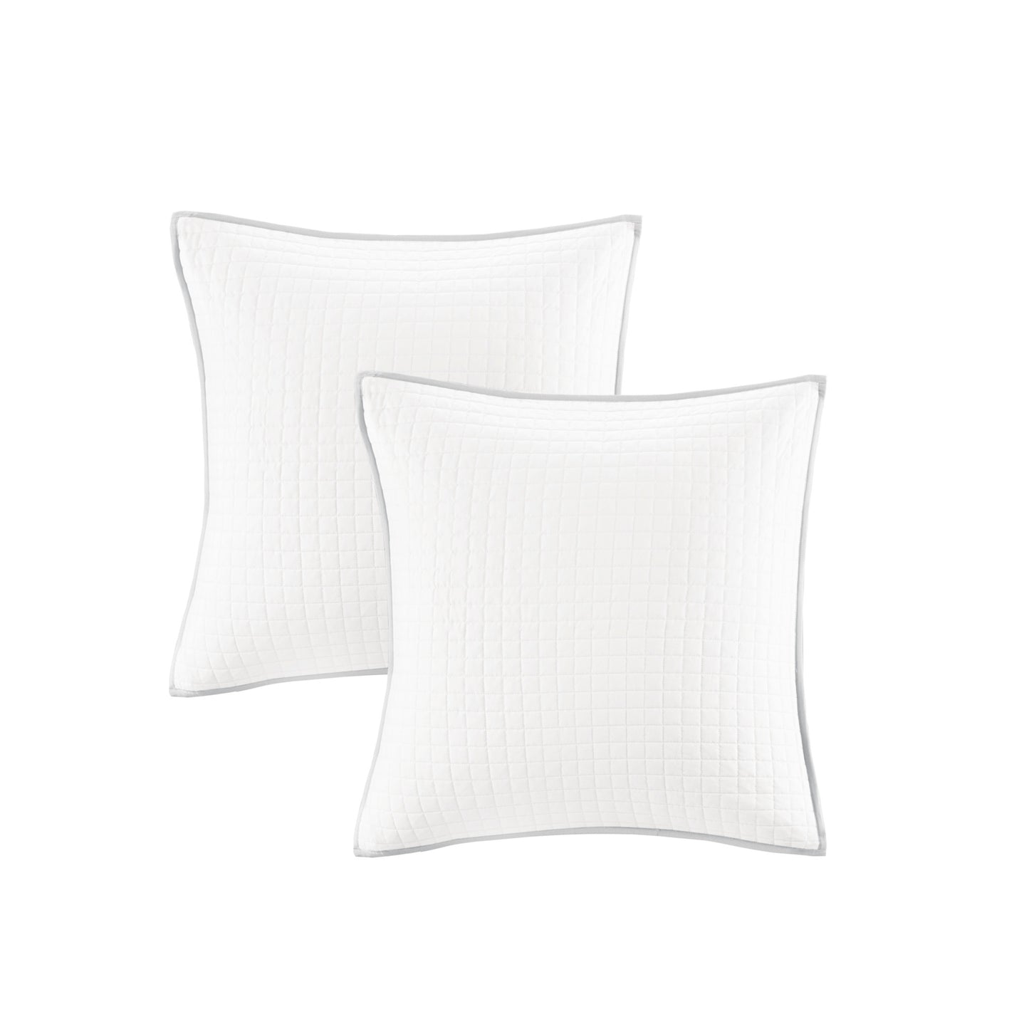 Brooklyn Cotton Jacquard Comforter Set with Euro Shams and Throw Pillows