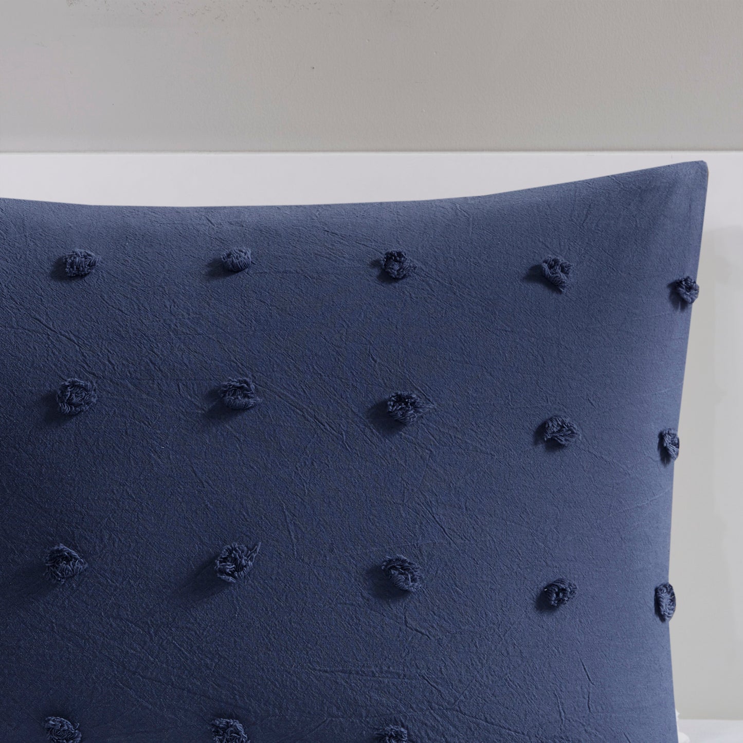 Brooklyn Cotton Jacquard Duvet Cover Set with Euro Shams and Throw Pillows