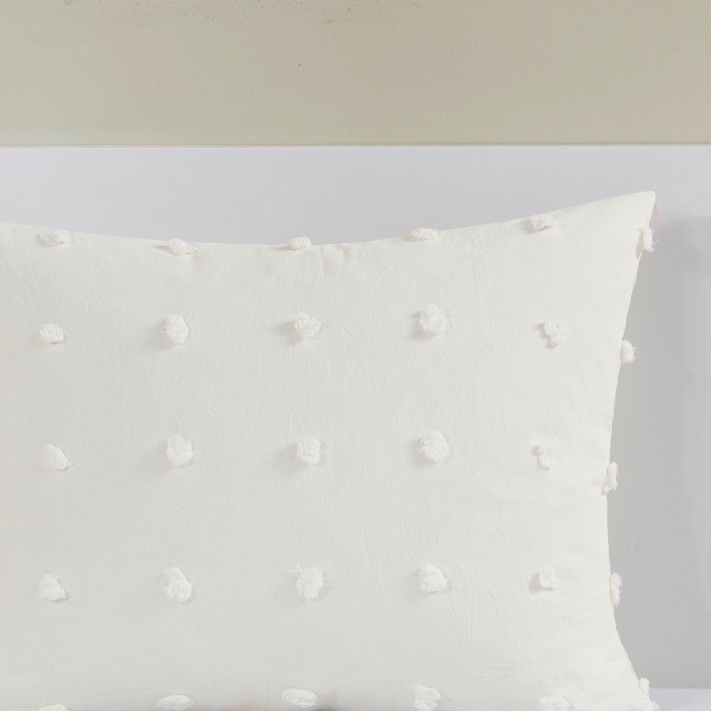 Brooklyn Cotton Jacquard Comforter Set with Euro Shams and Throw Pillows