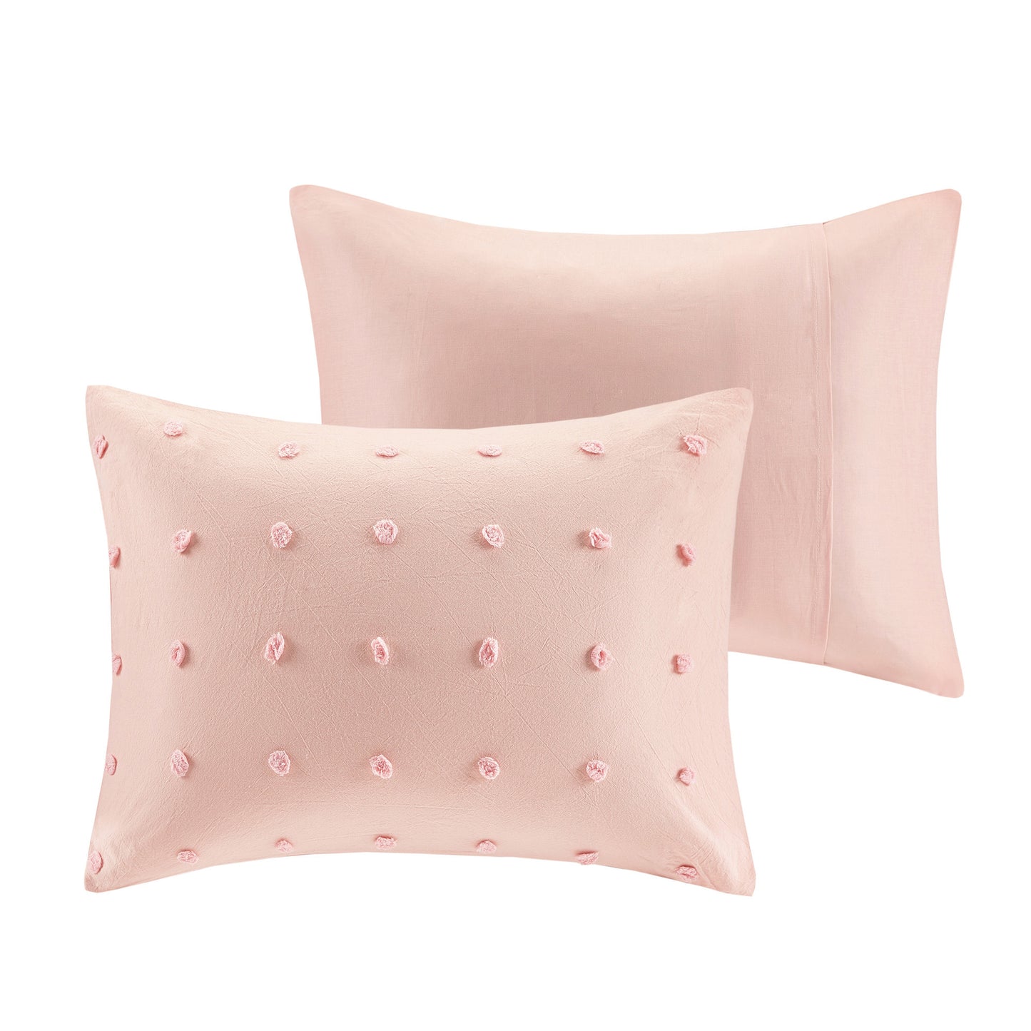 Brooklyn Cotton Jacquard Comforter Set with Euro Shams and Throw Pillows